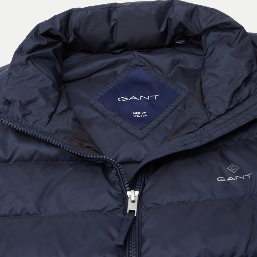 Gant Vests THE LIGHT DOWN GILET 7006092 EVENING BLUE